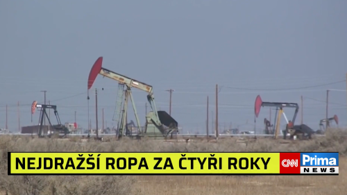 Nejdražší ropa za čtyři roky