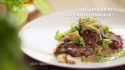 Telecí klopsy s houbovou omáčkou