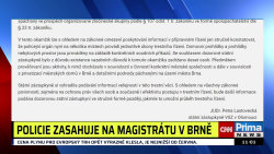 Policie zasahuje na magistrátu v Brně