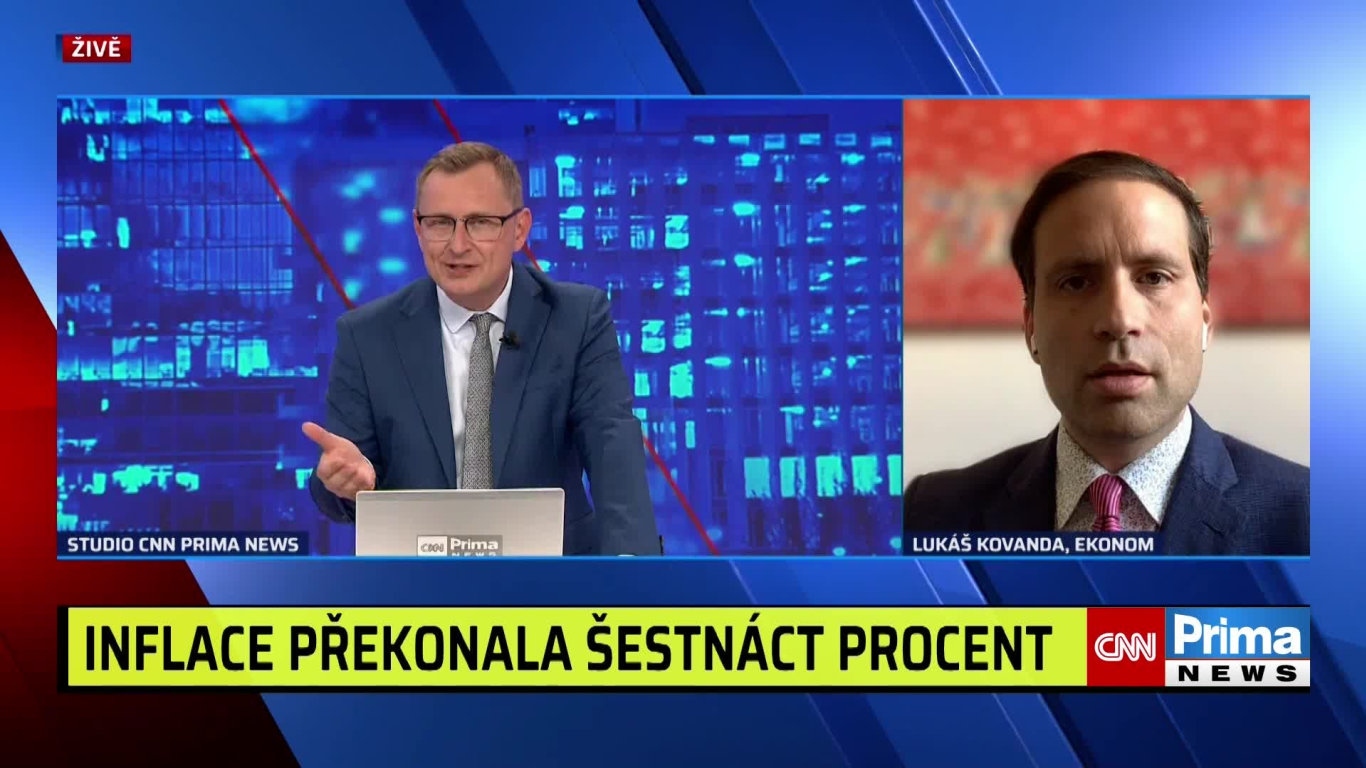 Míra inflace překročila 16 procent - CNN Prima NEWS