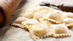 Ravioli ricotta e spinaci (Ravioli s ricottou a špenátem)