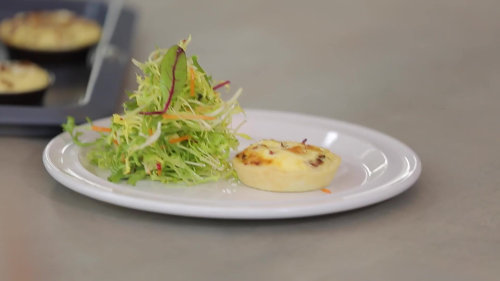 Slaný dezert - Quiche - zálivka Vinaigrette