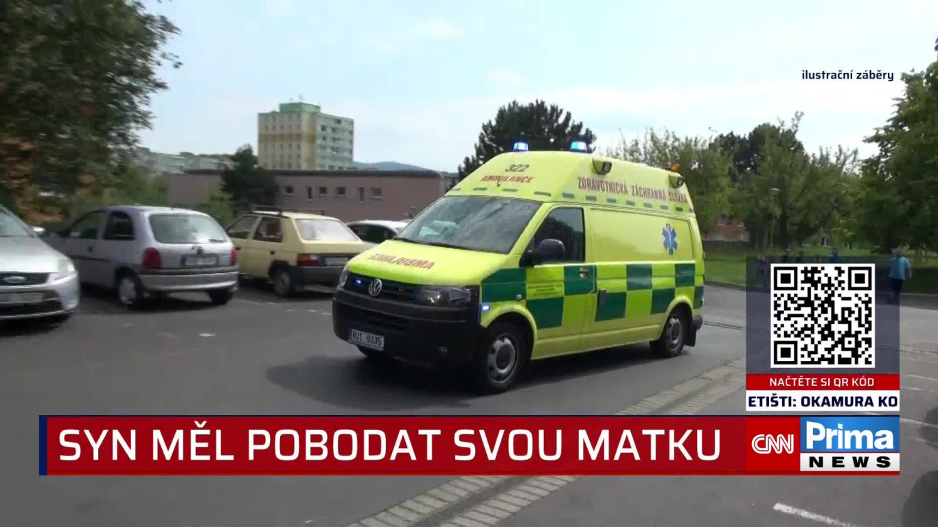 V Děčíně měl syn pobodat svou matku - CNN Prima NEWS