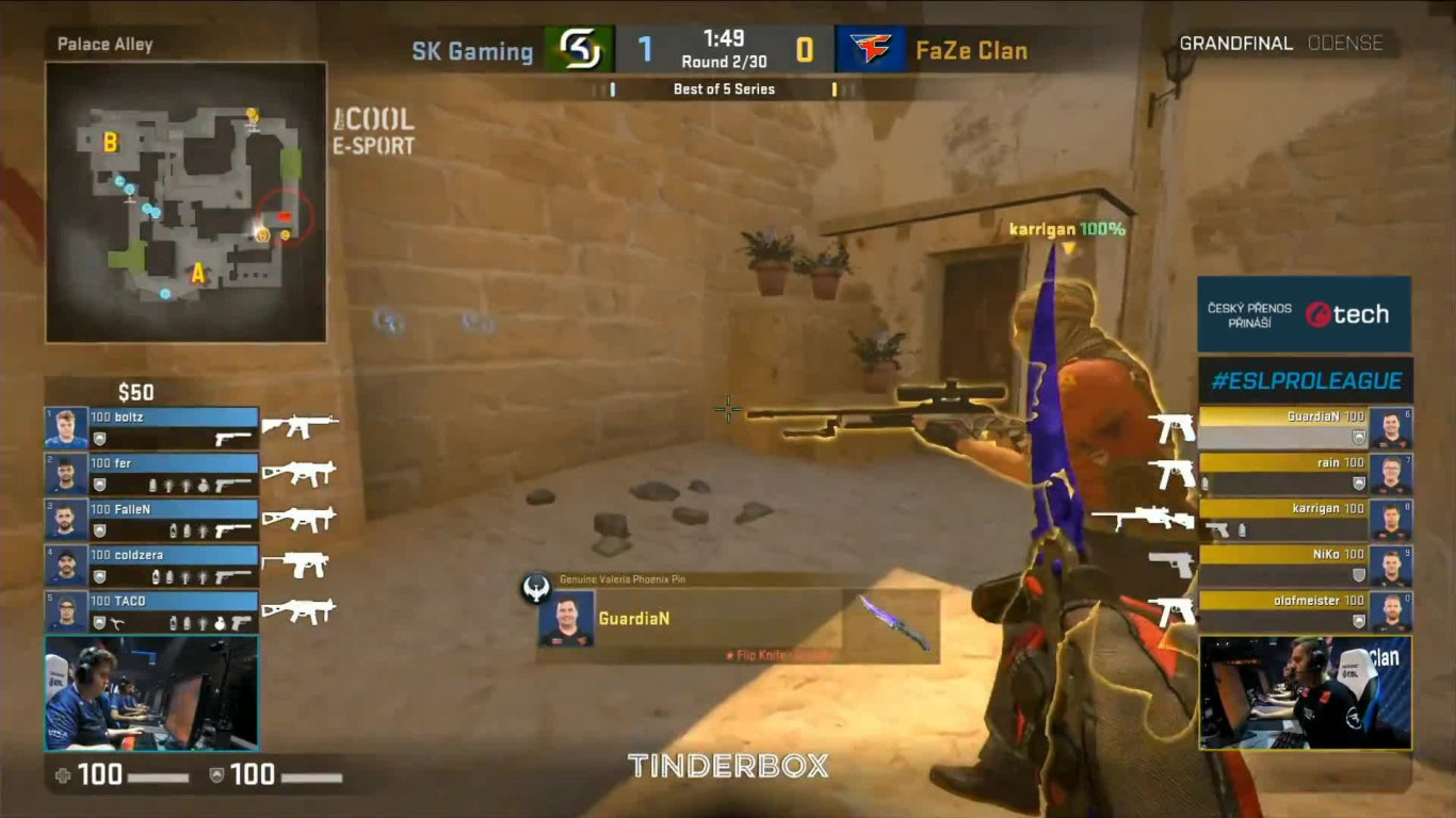 ESL Pro League - Grandfinále - FaZe vs SK Gaming - Mirage