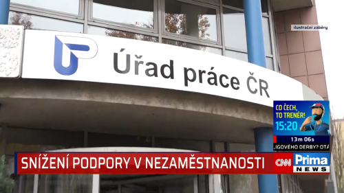 Snížení podpory v nezaměstnanosti