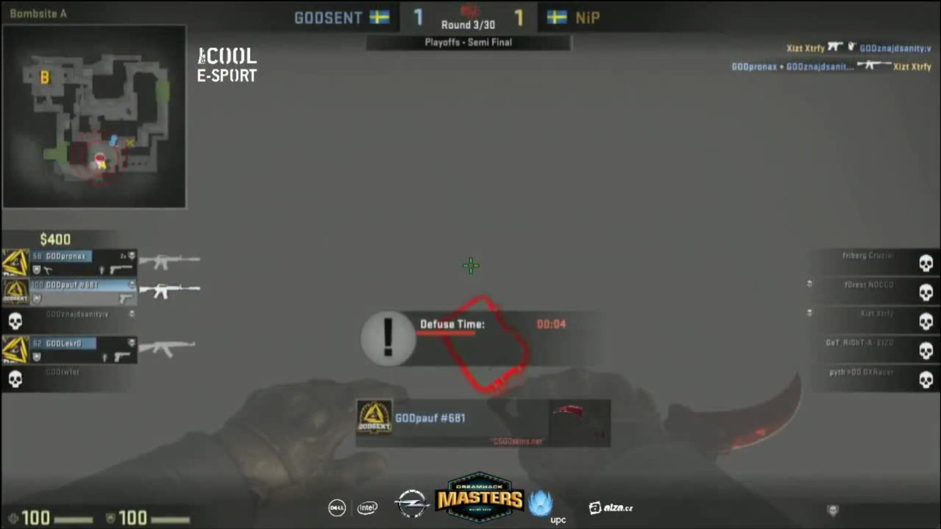 DH Masters: SF - NiP vs GODSENT - 3. mapa