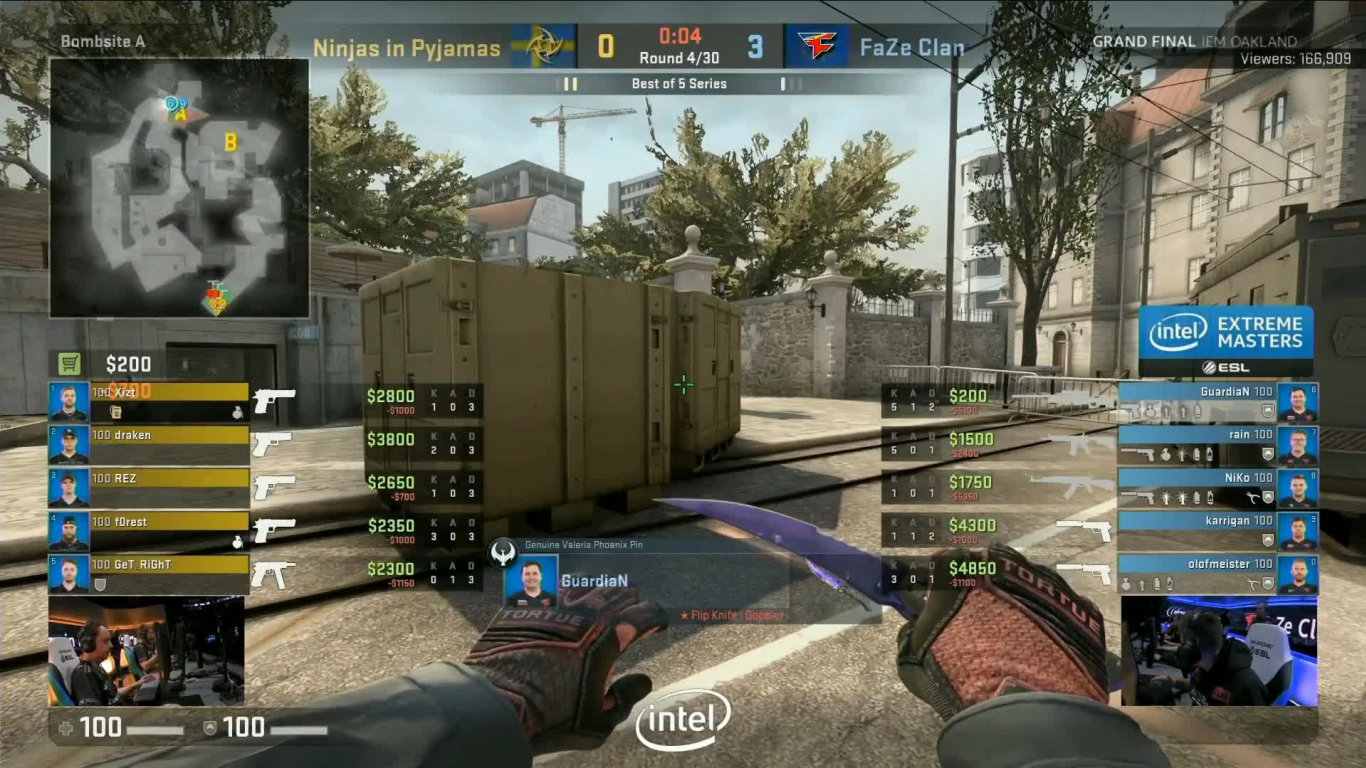 IEM Oakland - Grandfinále - NiP vs FaZe - Overpass