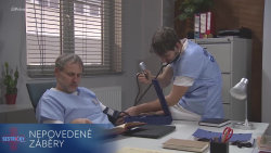 Sestřičky: 40 - Nepovedené záběry - Tlakoměr umí herce pořádně potrápit