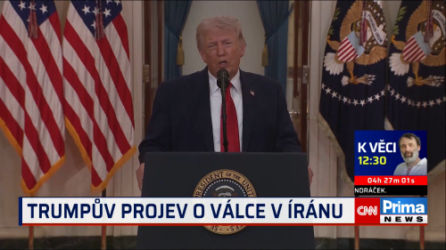 Trumpův projev o válce v Íránu