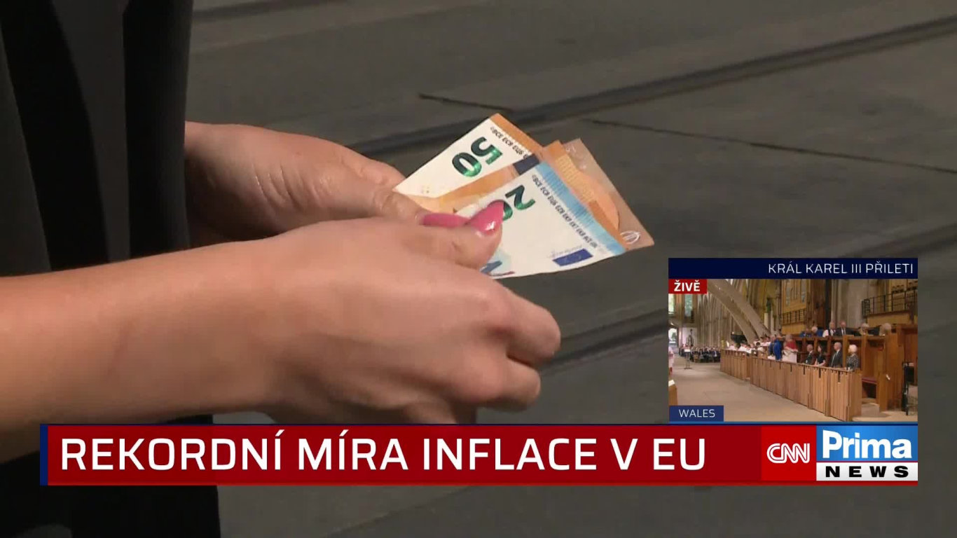 Rekordní míra inflace v EU - CNN Prima NEWS