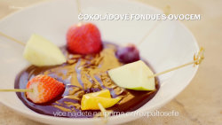 Čokoládové fondue s ovocem