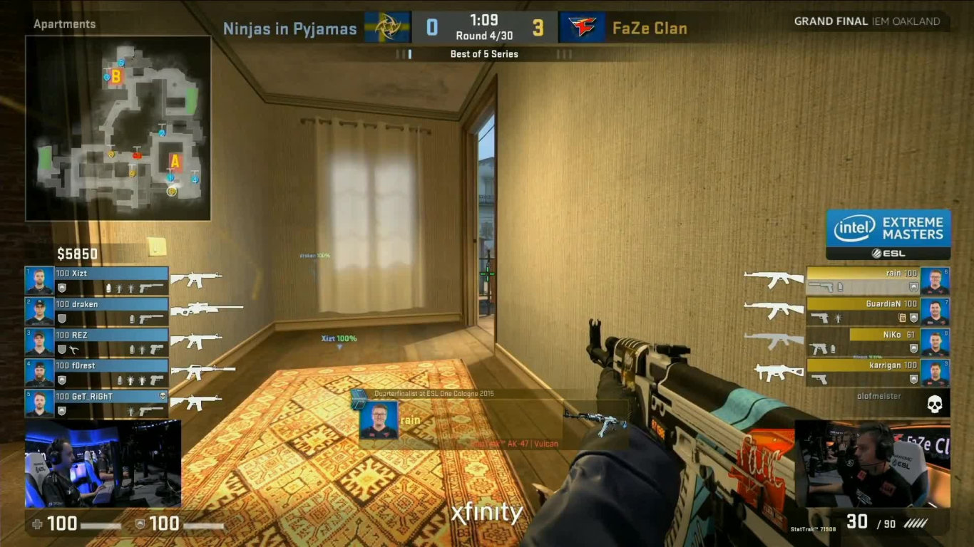 IEM Oakland - Grandfinále - NiP vs FaZe - Inferno