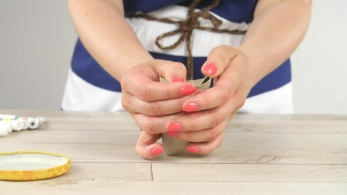 Dárková krabičku z ruličky od taoletního papíru