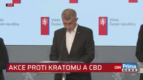 Tisková konference vlády ke kratomu