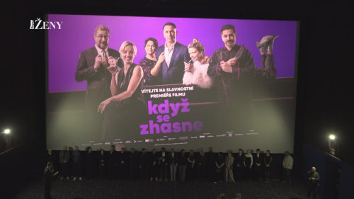 Lucie Vondráčková na předpremiéře filmu Když se zhasne promluvila o vaření