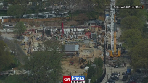 Stavba tančícího sálu Bílého domu