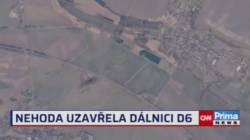 Nehoda u Stochova uzavřela dálnici D6 ve směru na Karlovy Vary