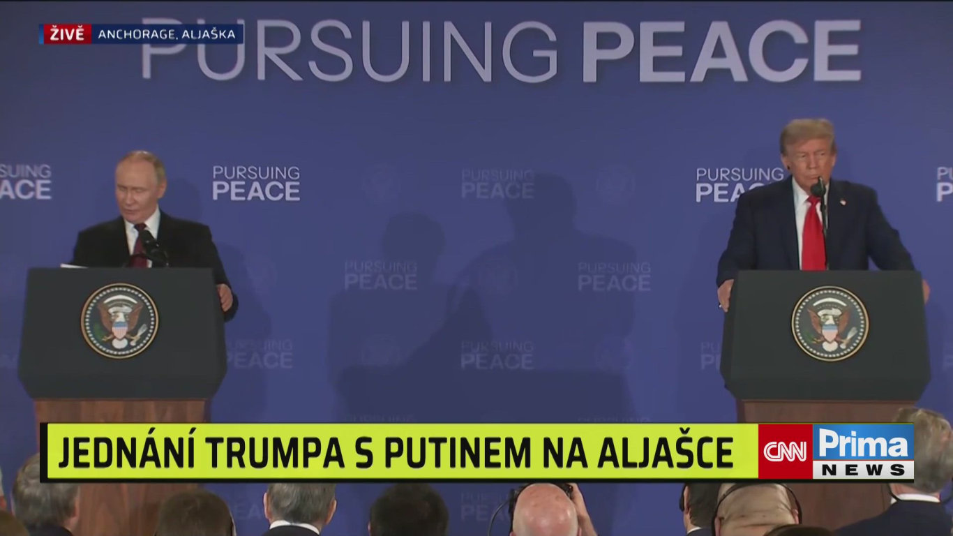 Tisková konference Trumpa a Putina