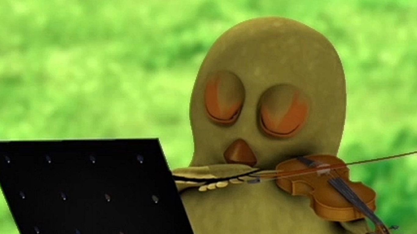 Kuře hraje na housle
