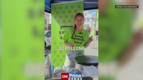 Eva Decroix během volební kampaně