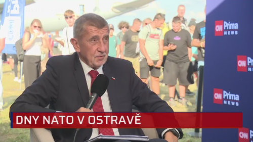 Dny NATO - Andrej Babiš pro CNN Prima NEWS