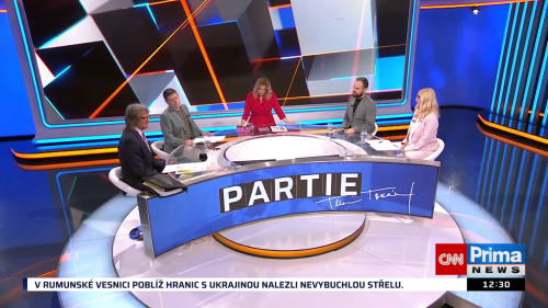 PARTIE Terezie Tománkové, 17.5. v 11:55 - Miroslav Ševčík, Patrik Nacher, Barbora Pipášová, Jiří Havránek