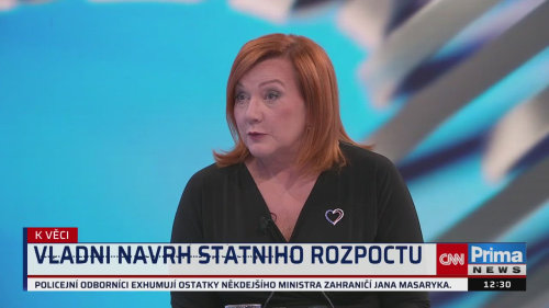 K VĚCI, 2.9. v 12:30 - Alena Schillerová