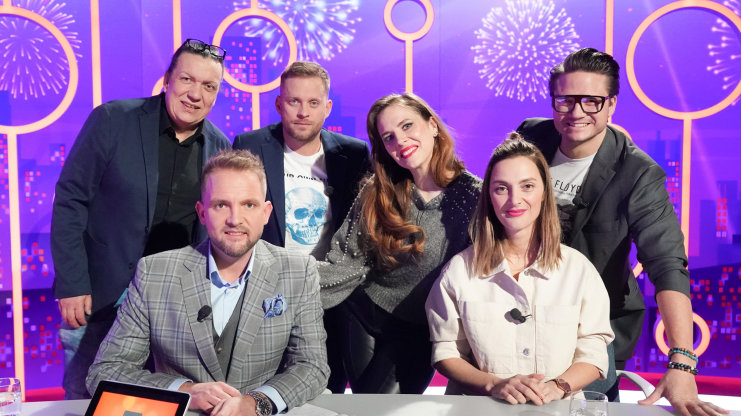 J.Prachař; O.G.Brzobohatý; P.Nesvačilová; R.Genzer; VIP host B.Poláková