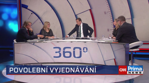 360° (TV), 12.10. v 22:00 - Z. Ožanová, M. Ševčík, J. Pospíšil, P. Pivoňka Vaňková, J. Kubáček, D. Šárovec