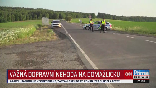 Tragická nehoda u Třebnic na Domažlicku