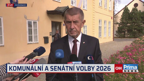 Andrej Babiš odvolil v Průhonicích