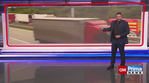 Vážná nehoda tří náklaďáků na Pražském okruhu
