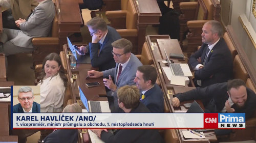 Karel Havlíček v pořadu Nový den
