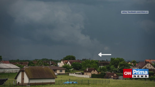 Možné tornádo v Česku