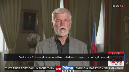 Petr Pavel na CNN mluvil o ochotě Rusů válčit