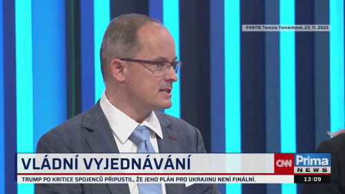 Partie PLUS, 23.11. v 13:00 - Pavel Šaradín, Lukáš Valeš