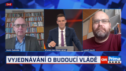 Partie PLUS, 23.11. v 13:00 - Pavel Šaradín, Lukáš Valeš