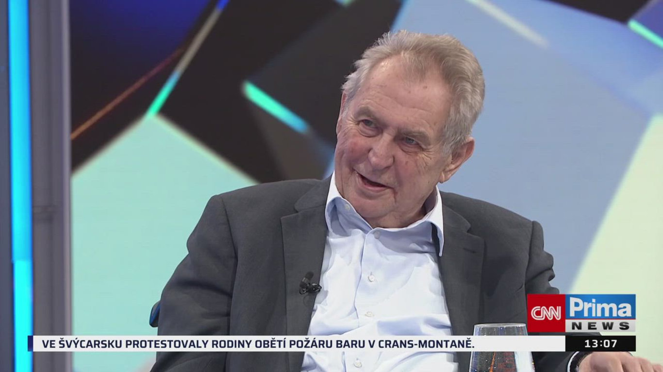 Partie s exprezidentem Milošem Zemanem