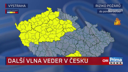 Další vlna veder v Česku