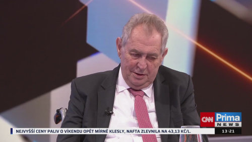 PARTIE Terezie Tománkové, 19.4. v 13:00 - Miloš Zeman