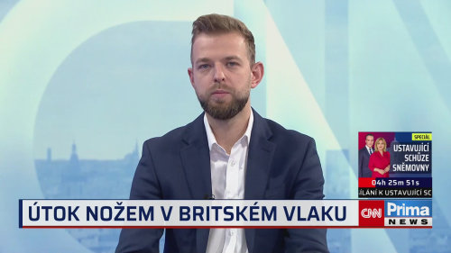 Útok nožem v britském vlaku