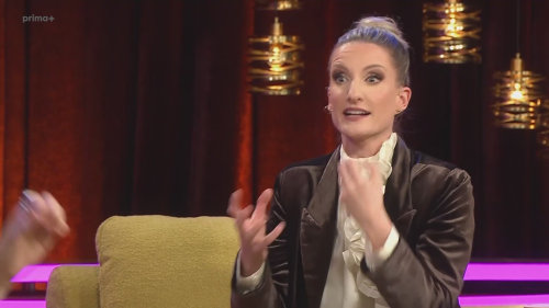 Dominika Hašková v talkshow U Adely v dubnu 2026