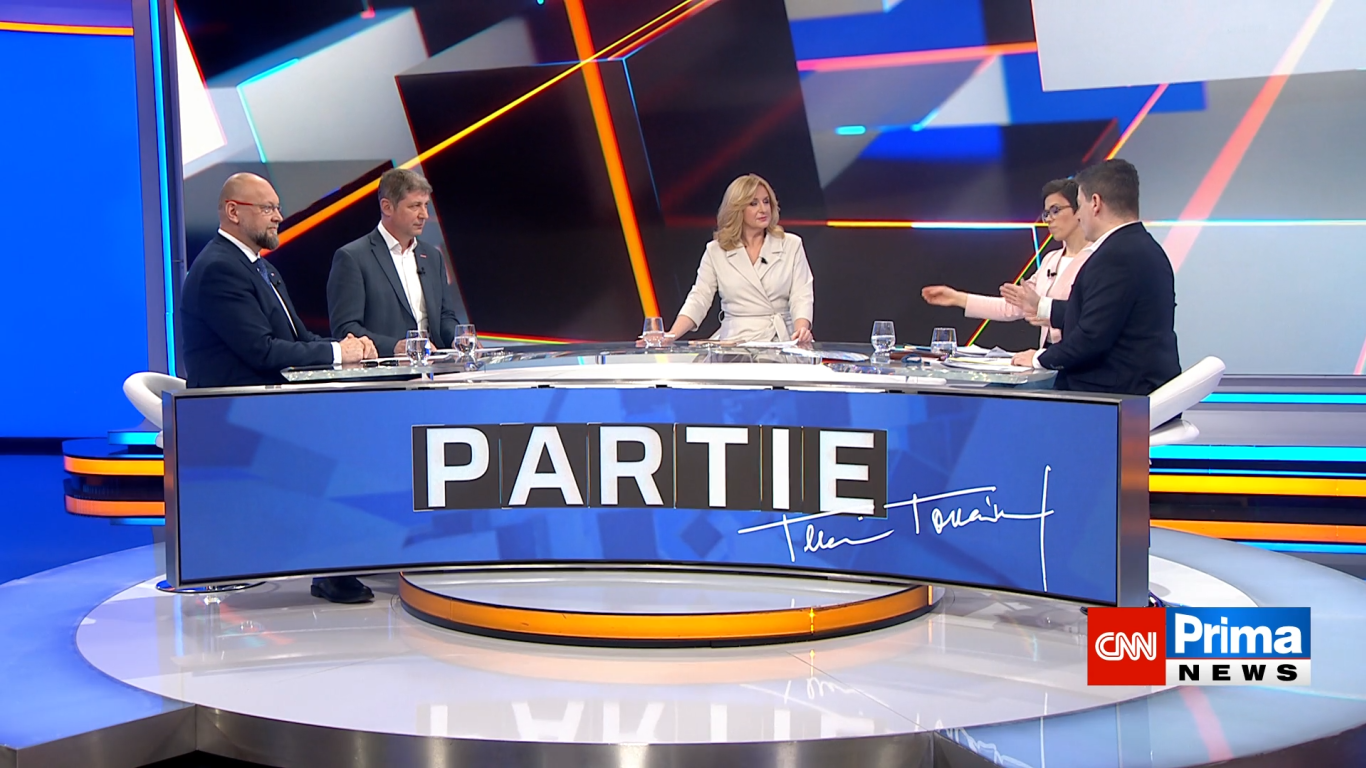 Druhá část Partie: Bartošek, Lacina, Richterová a Nacher