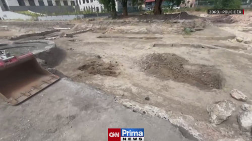 Dělníci v centru Brna objevili předmět připomínající leteckou pumu