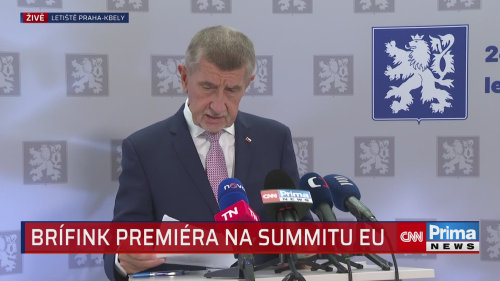 Babiš před odletem na summit EU