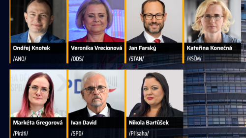 České zájmy v Evropě, 26.11. v 20:00 - Ondřej Knotek, Veronika Vrecionová, Jan Farský, Kateřina Konečná, Markéta Gregorová, Ivan David, Nikola Bartůšek