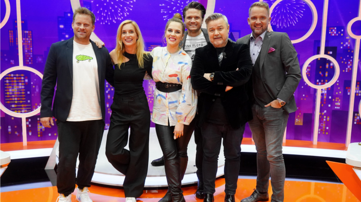 J.Prachař; O.G.Brzobohatý; P.Nesvačilová; M.Pokorný; VIP host H.Vágnerová