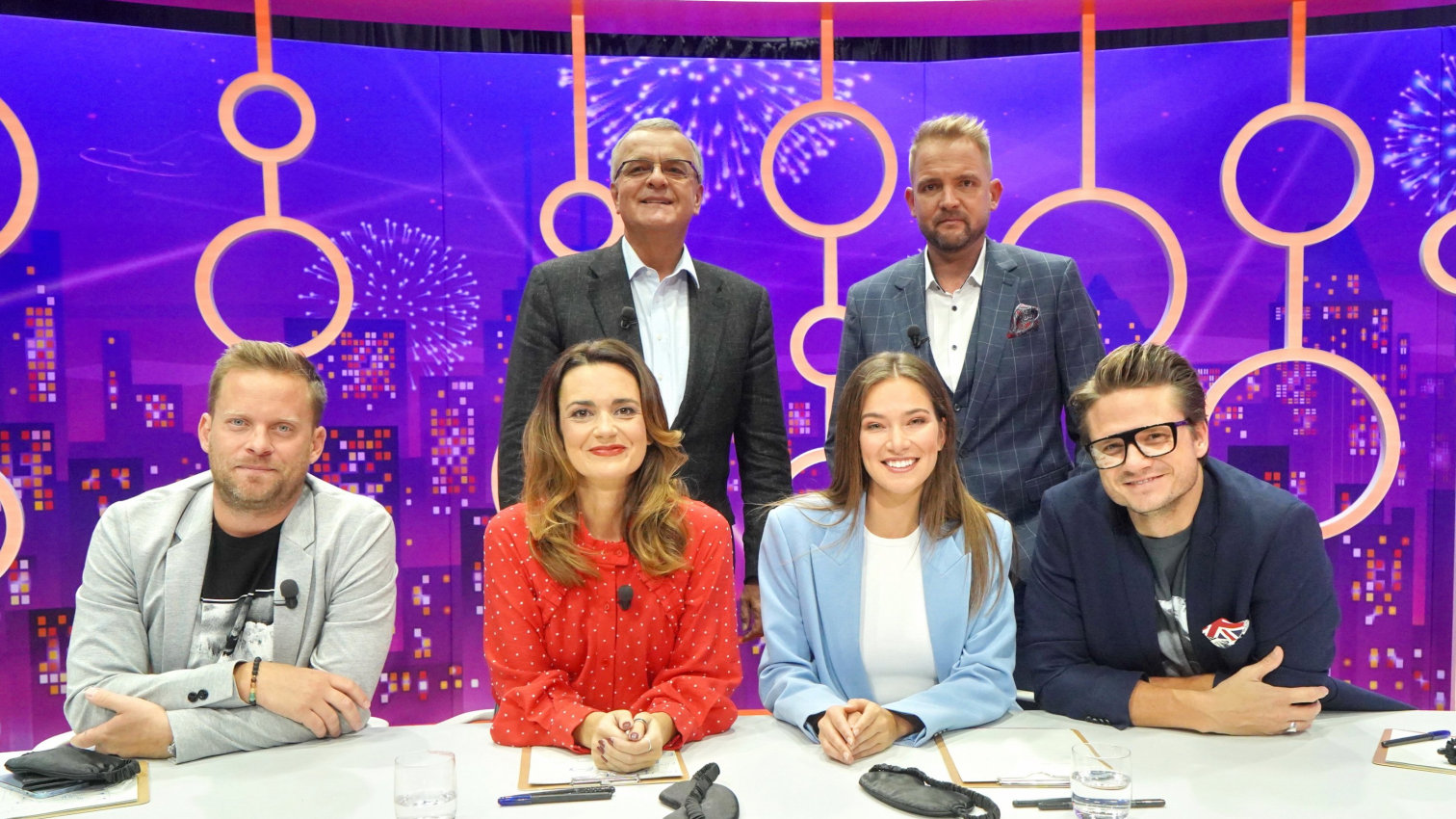 J.Prachař; O.G.Brzobohatý; D.Písařovicová; A.Bezděková; VIP host M.Kalousek