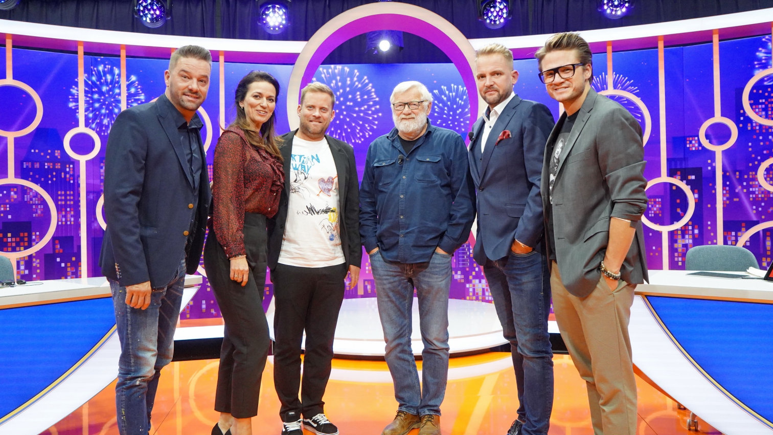J.Prachař; O.G.Brzobohatý; A.Gondíková; P.Švancara; VIP host J.Klíma