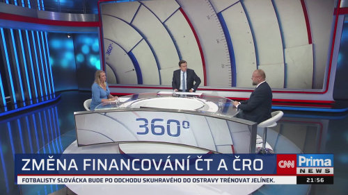 360°, 16.6. v 21:57 - B. Rázga, L. Vondráček, J. Bartošek, P. P. Vaňková, P. Fischer, M. Komárek